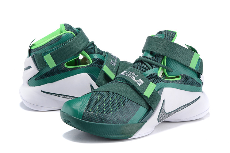 Nike LeBron Solider 9 Emerald Green Basketball Shoes - Click Image to Close